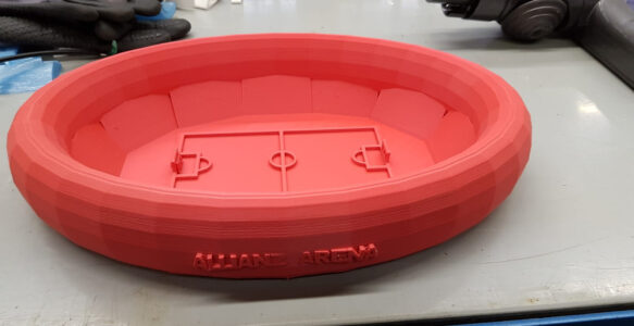 3D gedrucktes Stadion als Geburtstagsgeschenk